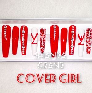 Extra Long Lux Press-On Nail Set (Coffin Shape)